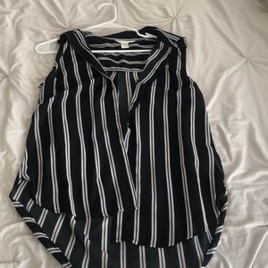 See through blouse! Navy blue!